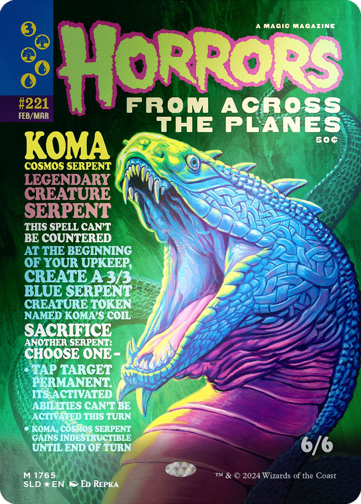 Magic the Gathering Secret Lair Monstrous Magazines Foil Edition
