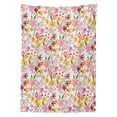 thumbnail image 3 of Ambesonne Girl Tablecloth Rectangular Table Cover, Cartoon Tulips Daffodils, 60"x90", Multicolor, 3 of 4