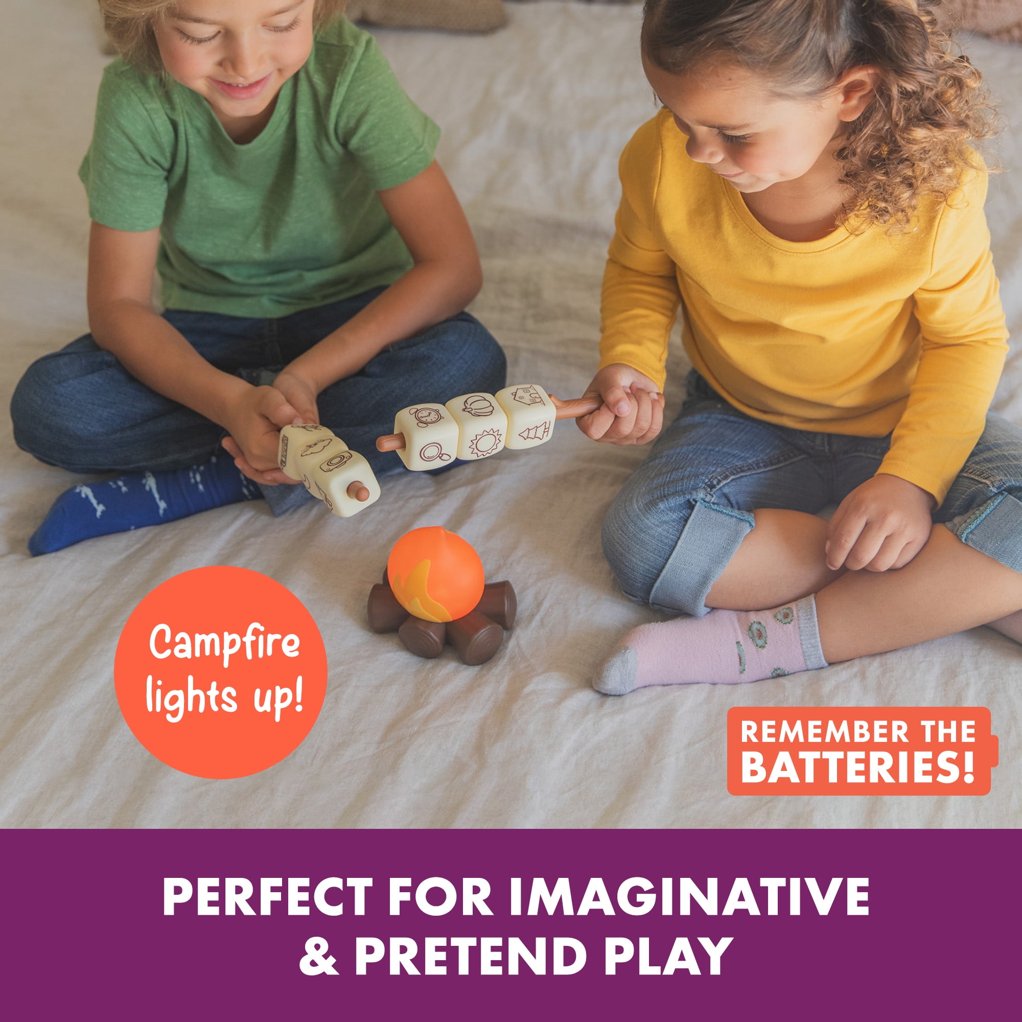 Educational Insights Campfire Chatmallows, 18 Piece Storytelling Game for Toddlers Ages 4+