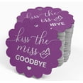 thumbnail image 4 of Inkdotpot Pack Of 100 Real Silver Foil Paper Tags Kiss The Miss Goodbye Bridal Shower Favor Hang Tags, 4 of 6