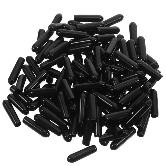200pcs Screw Thread Protectors 3mm Covers Ends Of Screws Bolts Round Plastic End Caps Bolt End Caps For Metal Tubing Rod Bolt