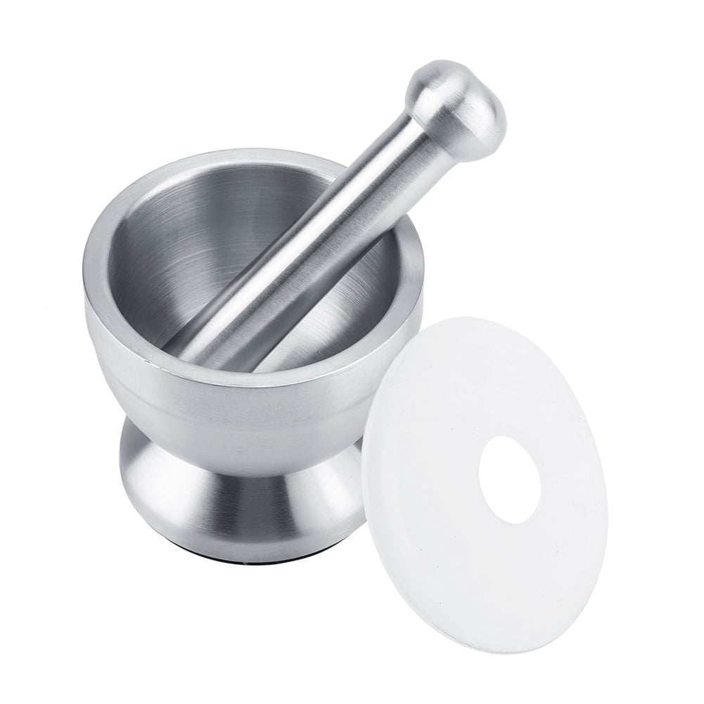 Pilon Mortier, Pilon en Acier Inoxydable Broyeur Grains Ail Épices Nourriture Outil de Cuisine pour Herbes Épices Grains de Café