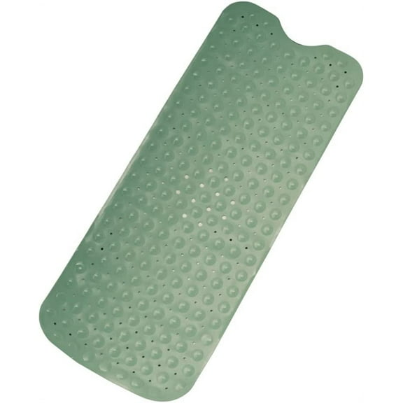 Extra Long Cushioned Bathtub Mat Sage Green 40" x 15.75" x 0.05"