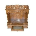 thumbnail image 2 of Sheesham Teak Handcrafted Wooden Temple For Home And Office/ Puja Mandir For Home / Wall Hanging Mandir / Pooja Ghar / Pooja Mandap, 2 of 5