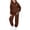 Brown, variant on SGMVNU Girls Sweatsuit 2 Piece Outfits Boys Oversized Sweatshirt and Baggy Sweatpant with Pockets Joggers Set Tracksuits Kids Clothes, Size 3-4 Years, Purple