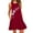 Red, variant on pstuiky Summer Dresses for Women, Women's Plus Size Sleeveless Floral Casual Midi Dress Beach Loose Sundress Sweater Dresses Clearance