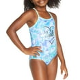 thumbnail image 2 of Hurley Girl's UPF 50+ Stretch Razor Back One-Piece Quick Dry Swimsuit (Blue Tie Dye, 5/6), 2 of 5