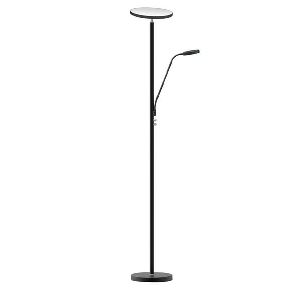 Dainolite Mother & Son Floor Lamp, Sandy Black Finish
