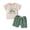 Green, variant on Ymyiu Baby Boy Summer Clothes Boys Short Sleeve T-shirt and Short 2 Piece Set for Toddler To Big Kids 12-18 Months (Blue,12-18 Months)