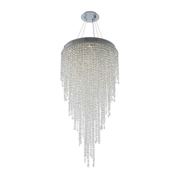 Allegri 028256-Fr001 Tenuta 10 Light 24" Wide Crystal Chandelier - Chrome