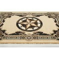 thumbnail image 4 of Allstar 8x10 Traditional Accent Rug in Berber with Chocolate Western Texas Star Design (8' x 10')…, 4 of 9