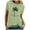 Green, variant on Trendfront Womens Summer Crew Neck Short Sleeve Tops Beach Hawaii Style Coconut Tree Tees Palm Print Casual Vacation Wear T-Shirts