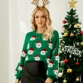 thumbnail image 4 of Women Ugly Cute Christmas Sweater Funny Santa Xmas Pullover Knitted Jumper Holiday Party Pullovers, 4 of 9