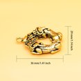 thumbnail image 3 of Guardurnaity Colgante de latón chino mítico Animal colgantes ornamento amplia aplicación ligereza llavero decoración joyería Accesorios de disfraces Guardurnaity AP016648-00, 3 of 6