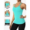 thumbnail image 3 of ANFERRY Women's Ribbed Workout Tank Tops with Built in Bra Racerback Athletic Top, 3 of 8