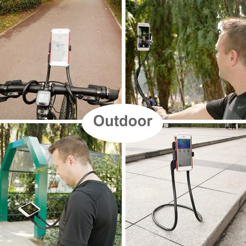 MultiFunctional Flexible Smartphone Stand, Long Arm Lazily Neck Phone Holder for Handsfree Viewing and Interaction