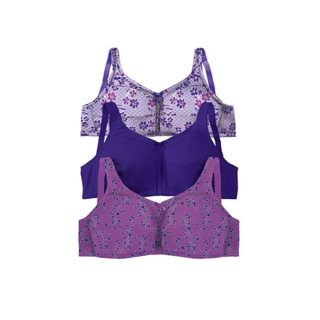 

Comfort Choice Women s Plus Size 3-Pack Cotton Wireless Bra Bra