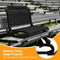 thumbnail image 5 of LIFERECORD Foldable Stadium Seat Chair with Back Support, Portable Bleacher Seat for Sports Games, Concerts, Parks - 225 lbs Capacity, Waterproof 600D Oxford Fabric, Dual Carry Options, 5 of 8