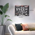 thumbnail image 2 of Daiia In Pizza We Crust Art Print Canvas Decorative Picture – 30x40in Artistic Wall Art, Ready-to-Hang Canvas Print for Living Room（Horizontal）, 2 of 6