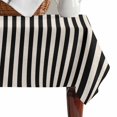 thumbnail image 4 of Black Striped Table Cloth Waterproof Tablecloths, Modern Simple Farmhouse Beige Vintage Tablecloth Dining Table Cover for Kitchen Party Tabletop Outdoor, Rectangle Tablecloth 52x70 Inch, 4 of 9