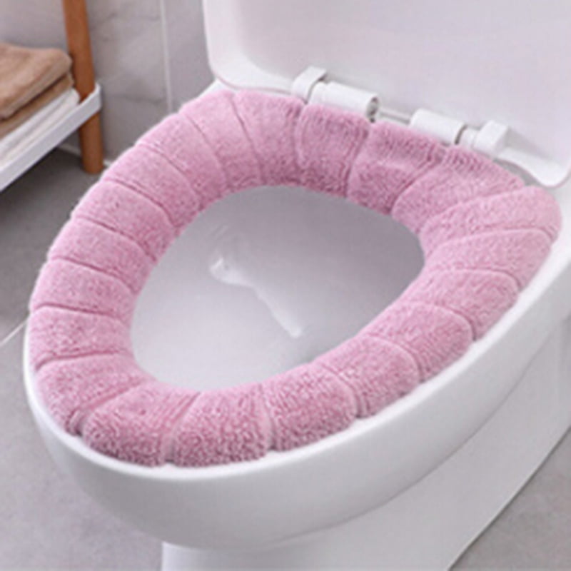 Bathroom Home Winter Warm Oval Shape Toilet Lid Cover Pad Closestool Soft Case 