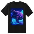 thumbnail image 2 of Plus Size Shirt for Women Black Tops for Women Short Sleeves Shirt for Women Turtle T Shirt Oversized Shirt for Women S, 2 of 5