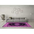 thumbnail image 3 of Ahgly Company Indoor Rectangle Medallion Purple Traditional Area Rugs, 5' x 8', 3 of 4