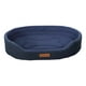 thumbnail image 4 of Cama baja del animal doméstico de los bordes delanteros, cama del perro del sofá respirable del gato del rectángulo, cama suave lavable del perrito de , azul m, 4 of 8