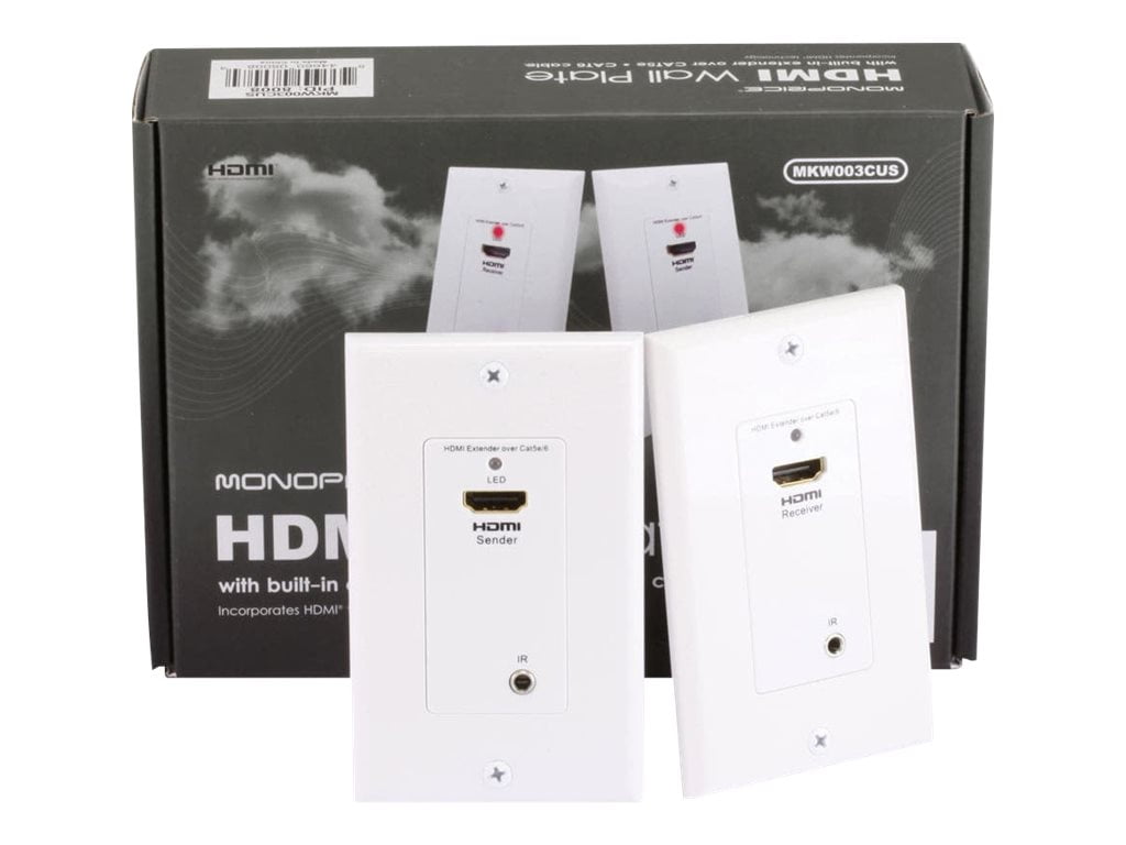 Monoprice HDMI Over Cat5e / Cat6 Extender Wall Plate (Pair