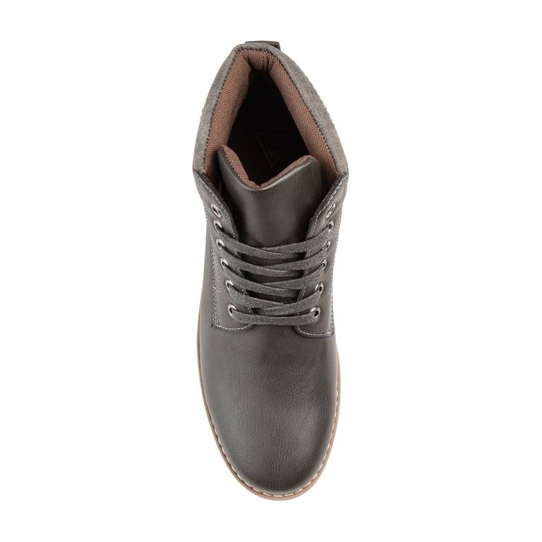 Vance Co. Men’s Evans Lace Up Ankle Boot - Grey- Size 11 Vance Mens Evans Lace-up Round Toe Ankle Boot - Walmart  main image 4