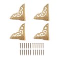 thumbnail image 1 of Esquinas de latón para joyero, tótem de nube Retro, 5cm de longitud lateral, protectores de esquinas de caja de alta resistencia con tornillos para gabinete, 4 Uds., 1 of 5