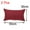 Red, variant on Unique Bargains 2-Pack Canvas Solid Decorative Throw Pillow Cover 12" x 20" Black