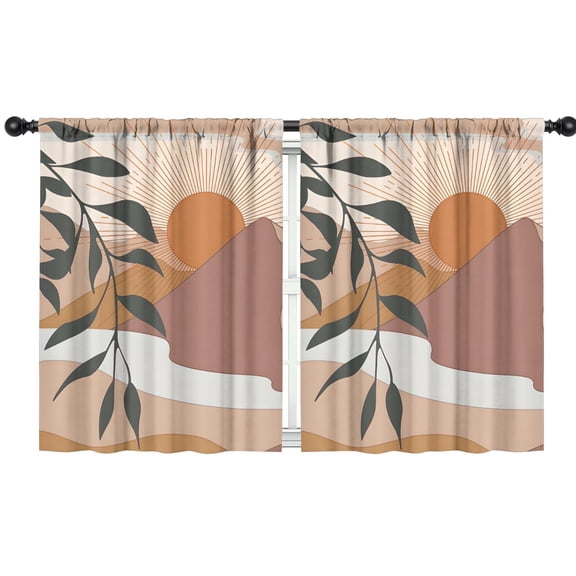 Blackout Kids Curtains,Boho Bohemian Art Childrens Insulated Curtains Set Of 2,Bedroom Essentials,Toddler Room Decor 42"x54"(106x137cm)