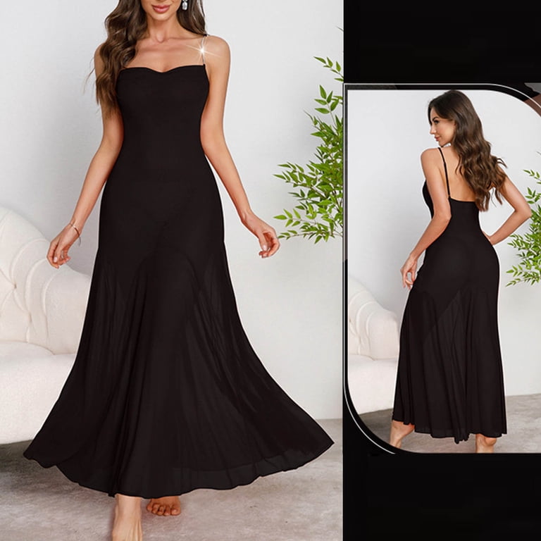 sheer halterneck maxi slip dress ME+EM Sheer Halterneck Maxi Slip Dress in Orange