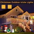 thumbnail image 4 of Luces LED navideñas de 24 V con voltaje de seguridad, decoración para exteriores, cortina de hadas de color blanco cálido, cadena de luces de 20 m, 864 LED, Año Nuevo, 4 of 5
