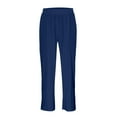 thumbnail image 6 of Sweatpants Girls Athletic Joggers with Pockets Drawstring Basic Navy Pants for Boys Boy Pants Size 7-8 Years, 6 of 9