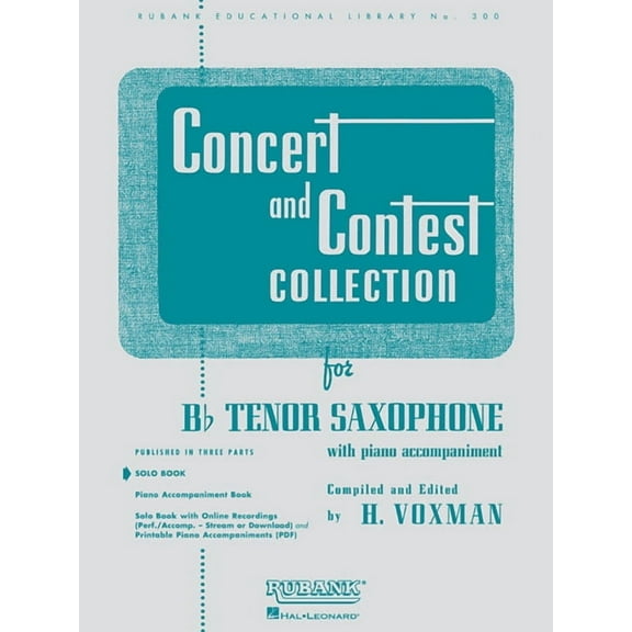 Concert and Contest Collection for BB Tenor Saxophone: Solo Book Only, (Paperback)