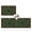 Green, variant on Golden Spiders 2 Pieces Non-Slip Kitchen Mat Set, Vintage Gold Web Insects Damask Border Black Soft Door Mat with Rubber Backing, Dirtproof Rugs for Entrance Doorway, 15.7 x 47.2in