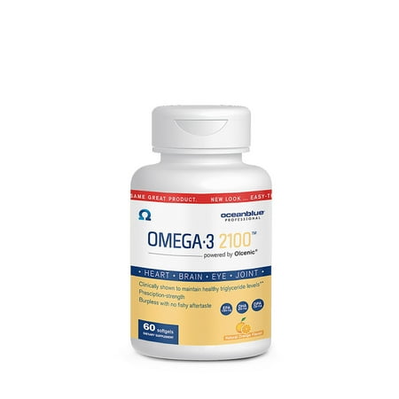 Ocean Blue Professional Omega-3 2100 with Olcenic Softgels, 60