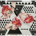 thumbnail image 4 of oneOone Cotton Poplin Twill Red Fabric Triangle Geometric Fabric For Sewing Printed Craft Fabric By The Yard 56 Inch Wide, 4 of 4