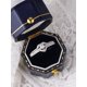 thumbnail image 5 of 925 Silver Platinum Plated Heart-shaped Ring Studded With Diamond, Stylish And Luxurious Moissanite Ring, Best Gift For Valentine's Day And Chinese Valentine's Day, 5 of 5