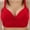 Red, variant on Elvqul Bras for Women Bralette Daily Push up Breathable Black Full Coverage Embroidered Bra