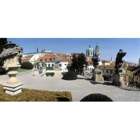 Panoramic Images PPI92071L Sculptures in a garden  Vrtbovska Garden  Prague  Czech Republic Poster Print by Panoramic Images - 36 x 12