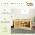 thumbnail image 7 of Large Wooden Hamster Cage with Removable Tray and Water Dispenser for Gerbils, 7 of 7
