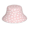 thumbnail image 1 of Disketp Rabbit And Cloud Print Reflective Bucket Hat Beach Hat Summer Travel Sun Hats Fisherman Cap, 1 of 6