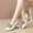 01 Beige, variant on Weiqiqre Women's & Men's Slippers, Fashion Women High Heel Casual Comfy Cusp Toe Bowknot Casual Shoes