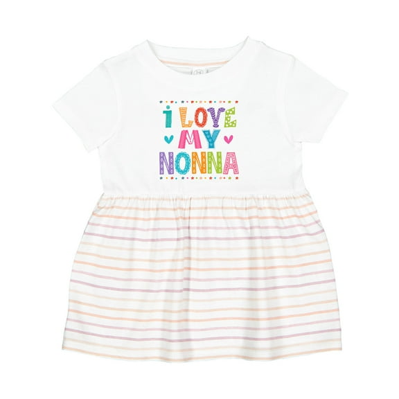 Inktastic I Love My Nonna Baby Clothes Girls Baby Dress