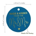 thumbnail image 6 of Inkdotpot Gold Foil Paper Hang Tag Hugs & Kisses From The Wedding Favor Tag 100 Piece, 6 of 6