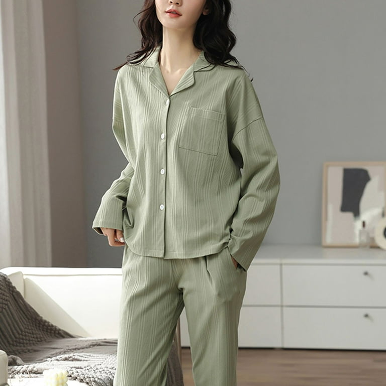 Womens button down pjs hot sale