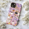 thumbnail image 6 of Kawaii Halloween Phone Case for iPhone 16 15 14 13 12 11 Pro Max, Mini & Plus – Pastel Ghosts, Cats, Pumpkins & Cute Spooky Vibes (Pink), 6 of 6